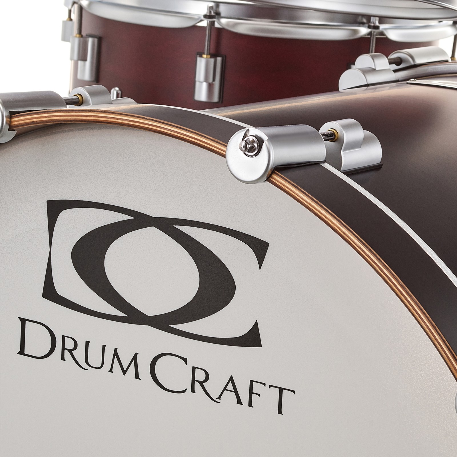 Logo auf dem DrumCraft Series 6 2up 2down Red Fade