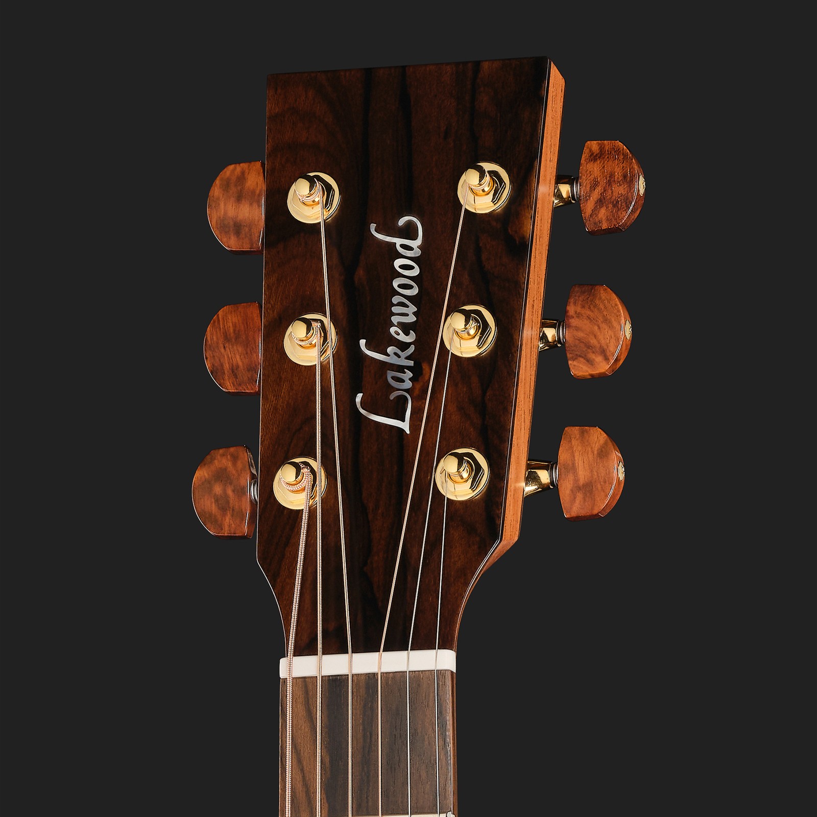 Kopfplatte der Lakewood M-Cocobolo Custom