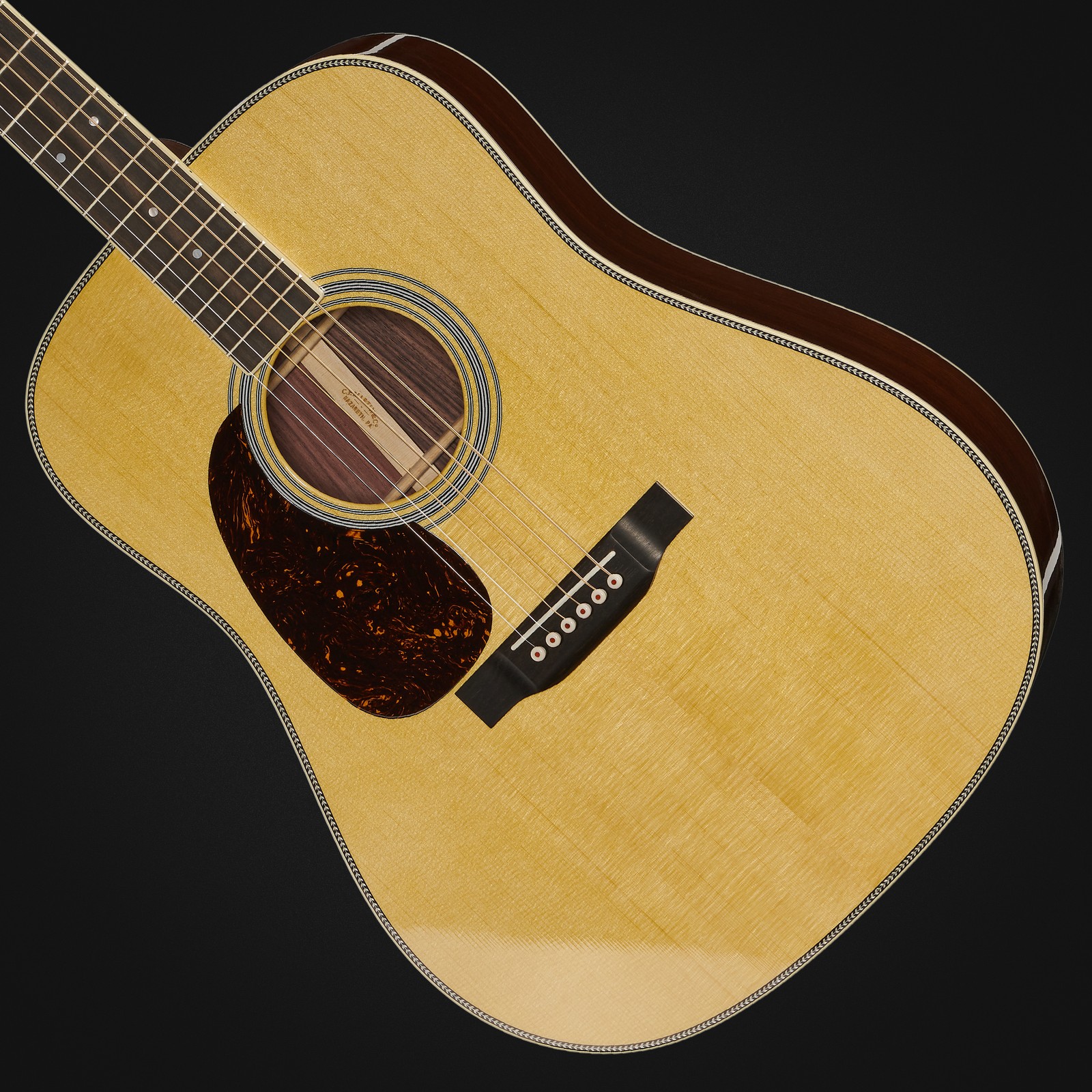 Decke der Martin Guitars HD35 LH