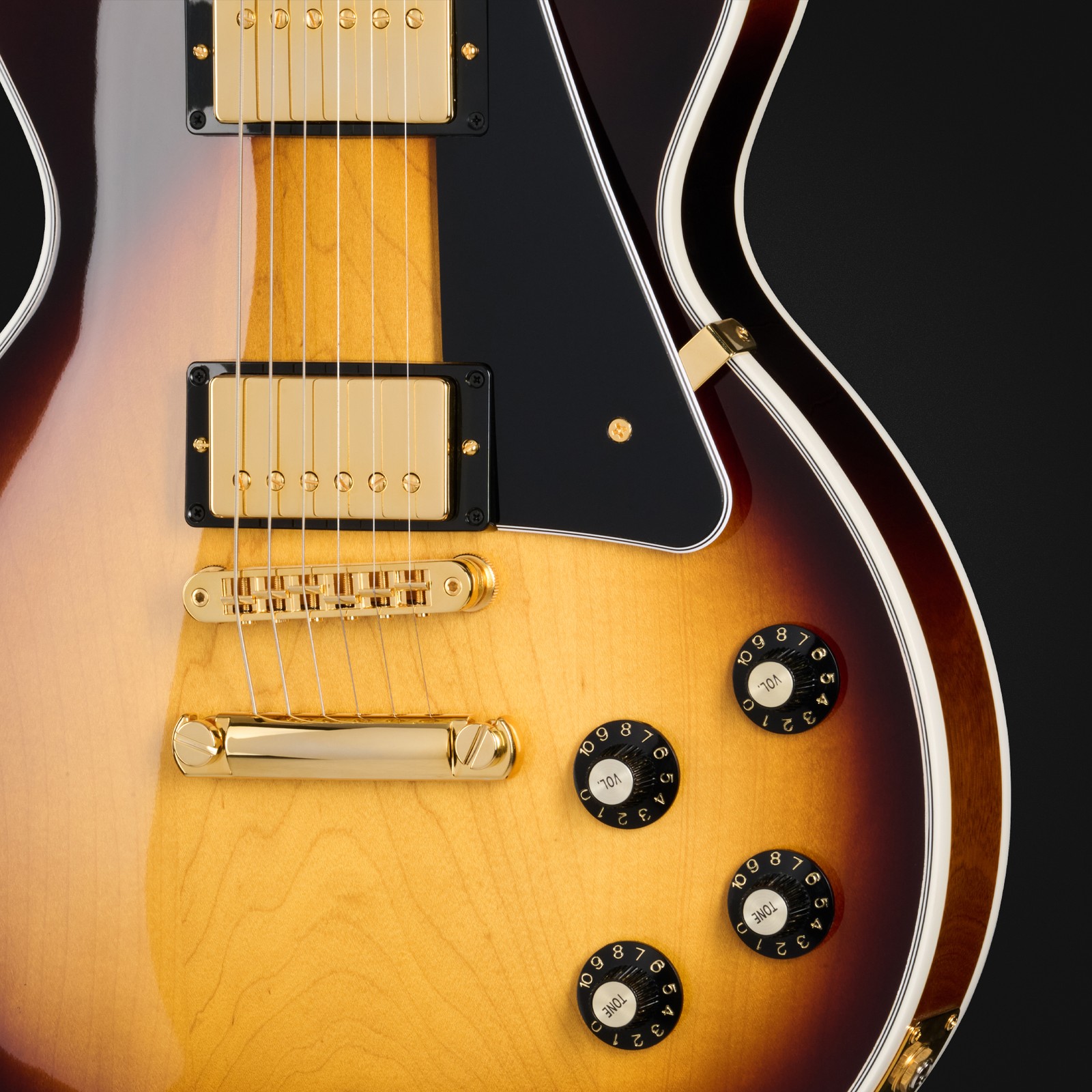 Decke der Gibson Les Paul Custom 70s Tobacco B