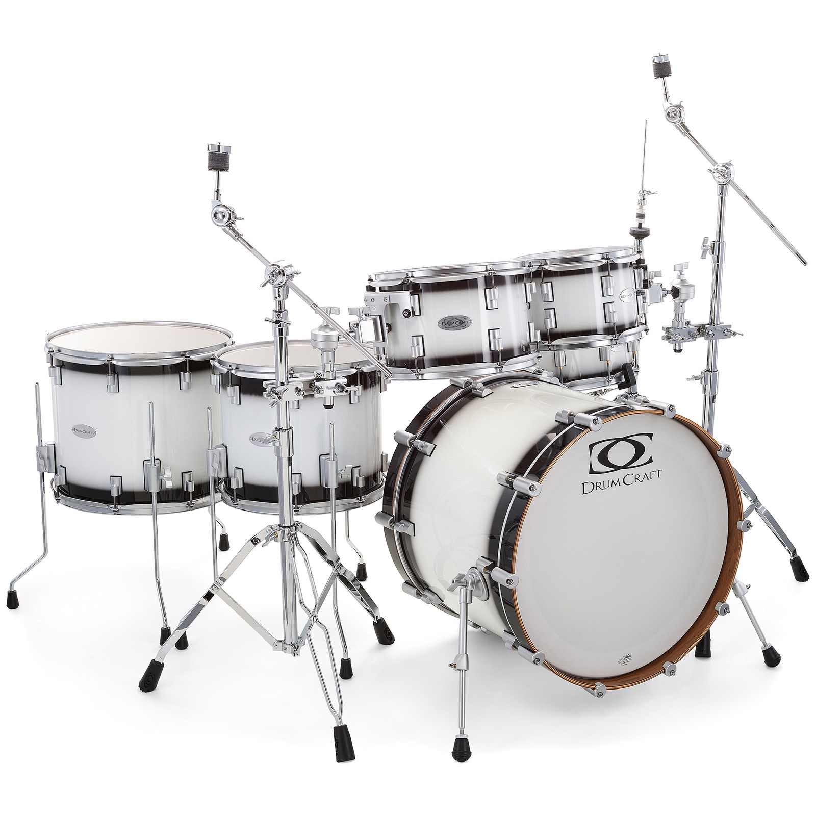 DrumCraft Series 6 2up 2down White Burst