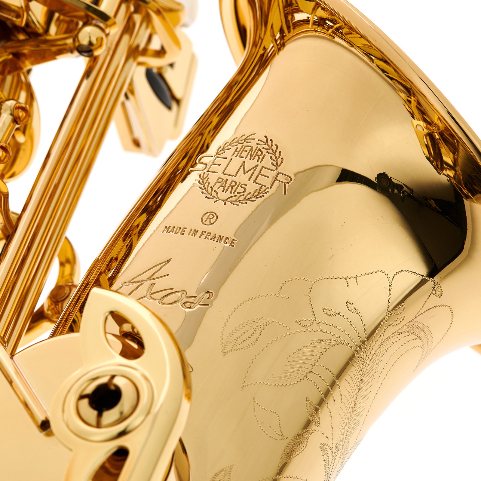 Logo auf dem Selmer Axos Alto Sax