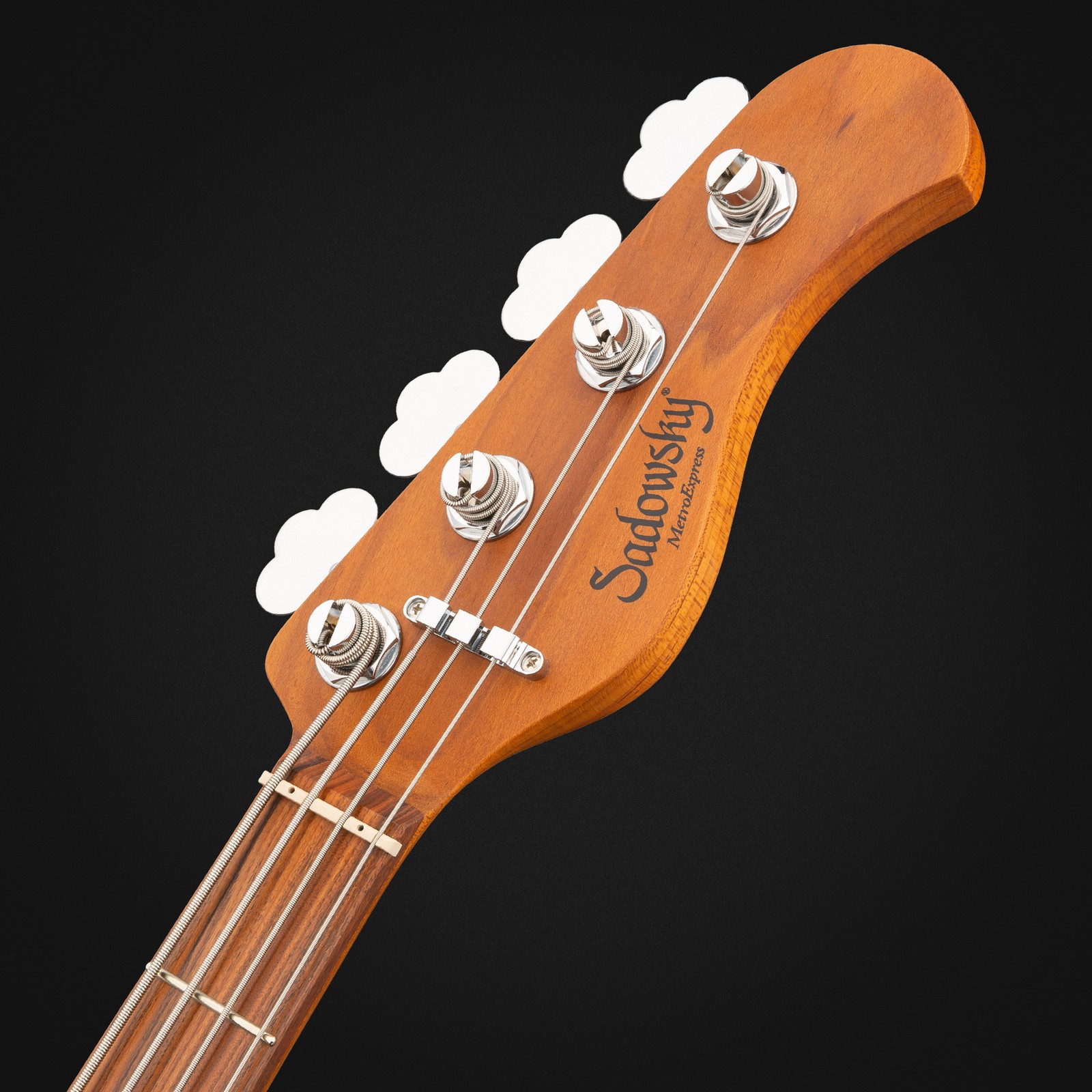 Sadowsky MetroExpress 21 Vintage M4 Morado CH, electric bass guitar, headstock