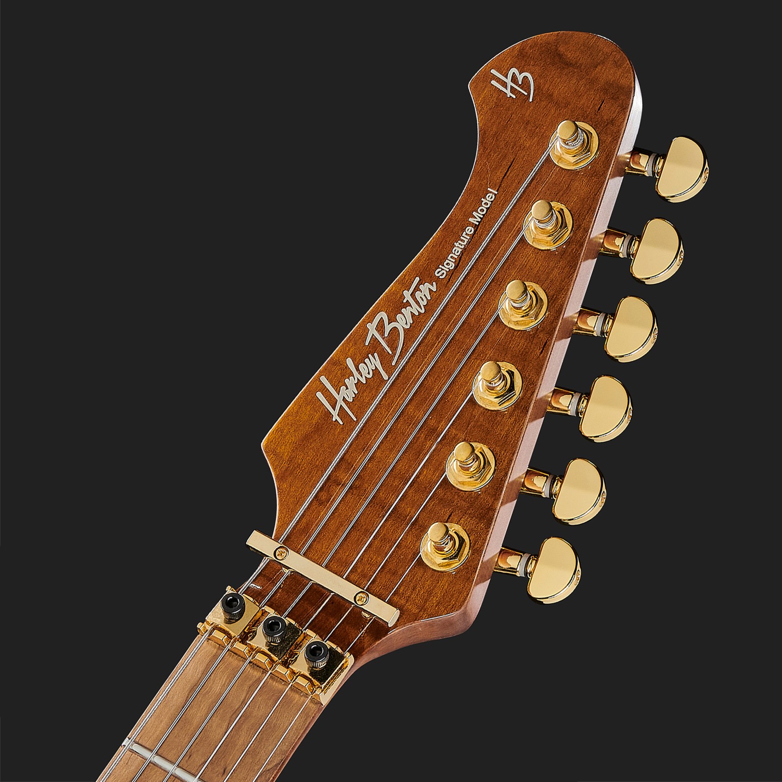 La tête de la Harley Benton Guitar MAX Fusion Signature