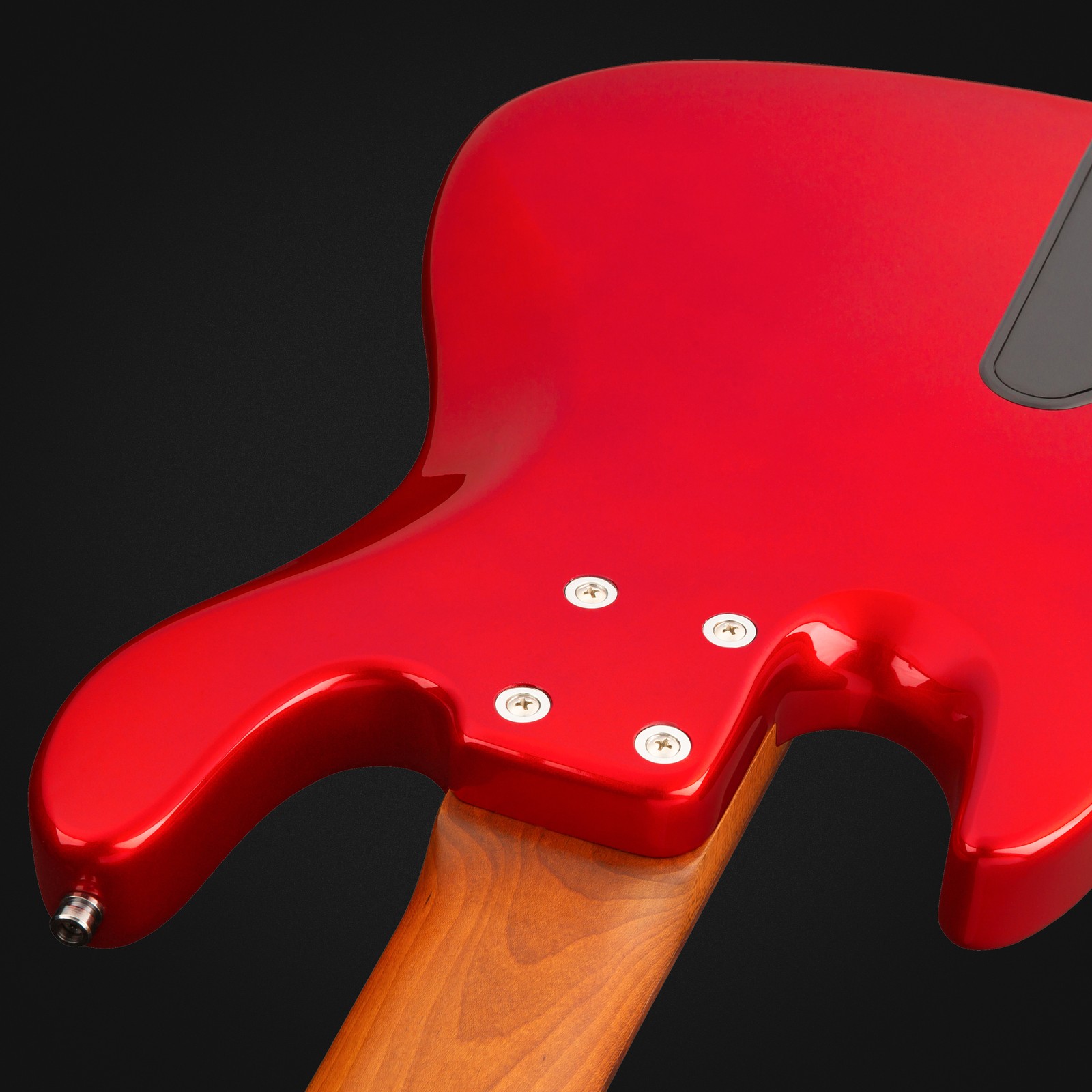 Sadowsky MetroExpress 21 Vintage JJ5 Morado Candy Apple Red, five-string bass guitar, rear view