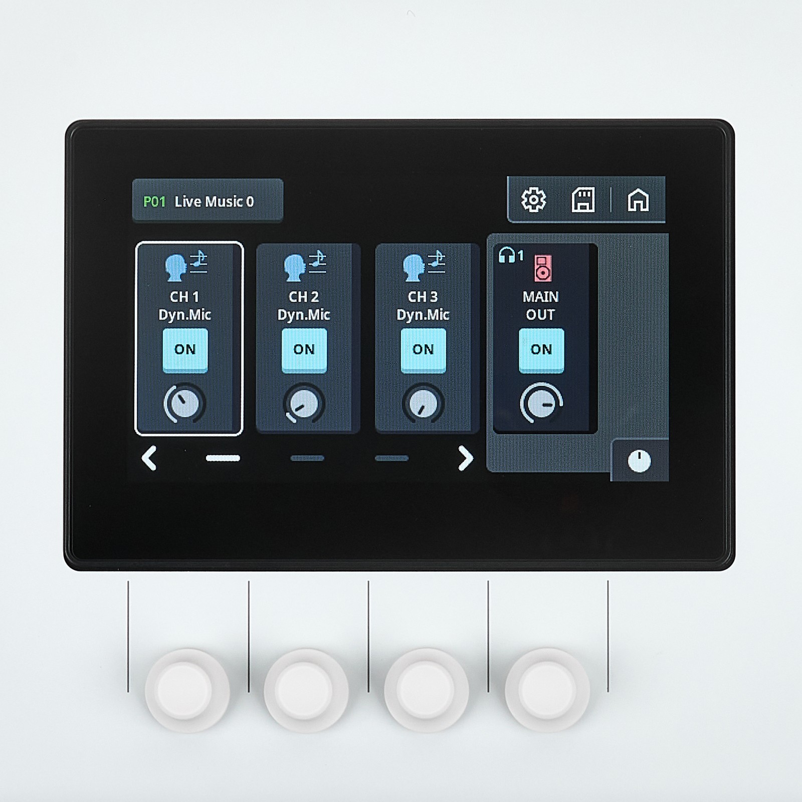 Yamaha URX44 WH, 4-Kanal USB 2.0 Audiointerface