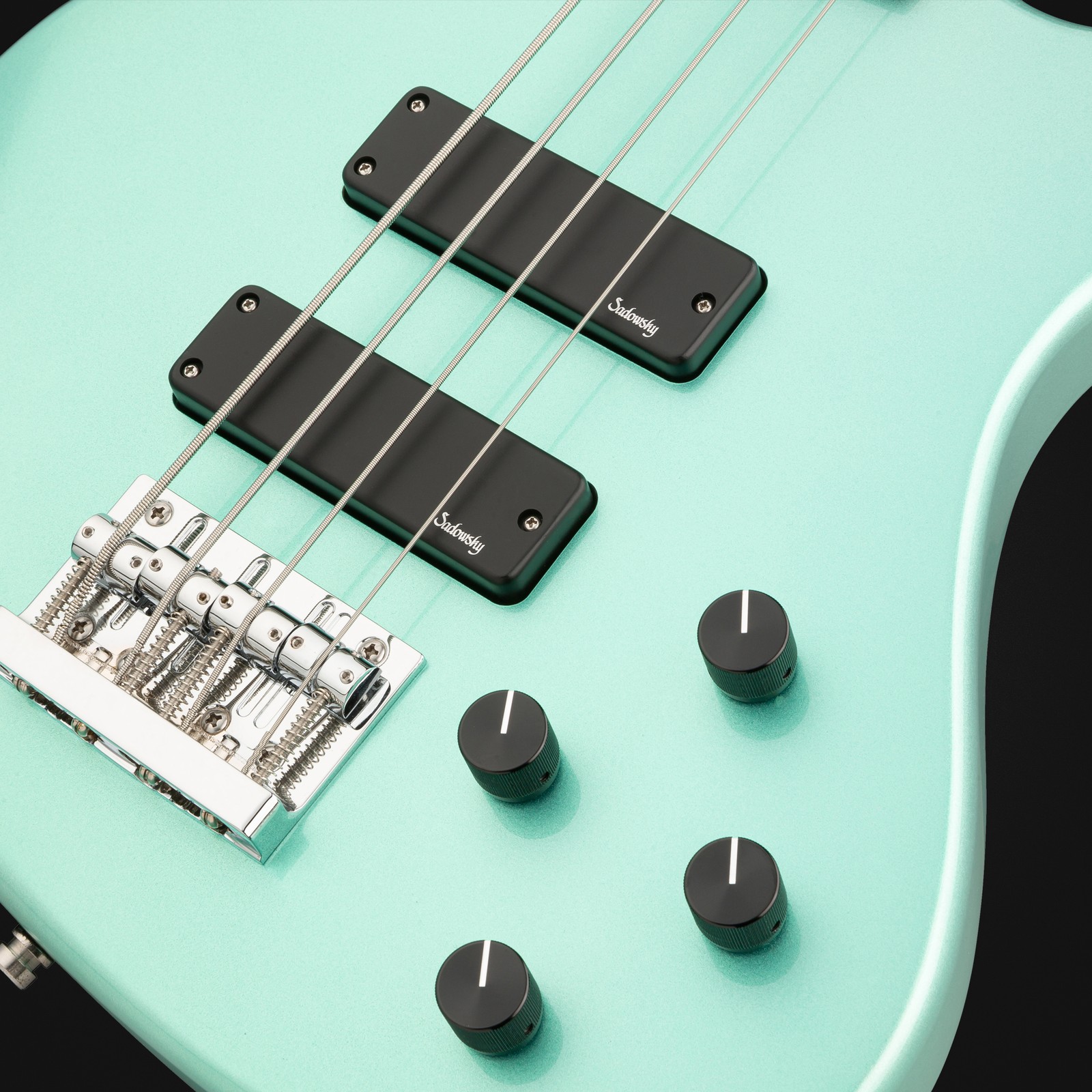 Top, Sadowsky MetroExpress 24 Modern 4 Morado Sage Green, bass guitar