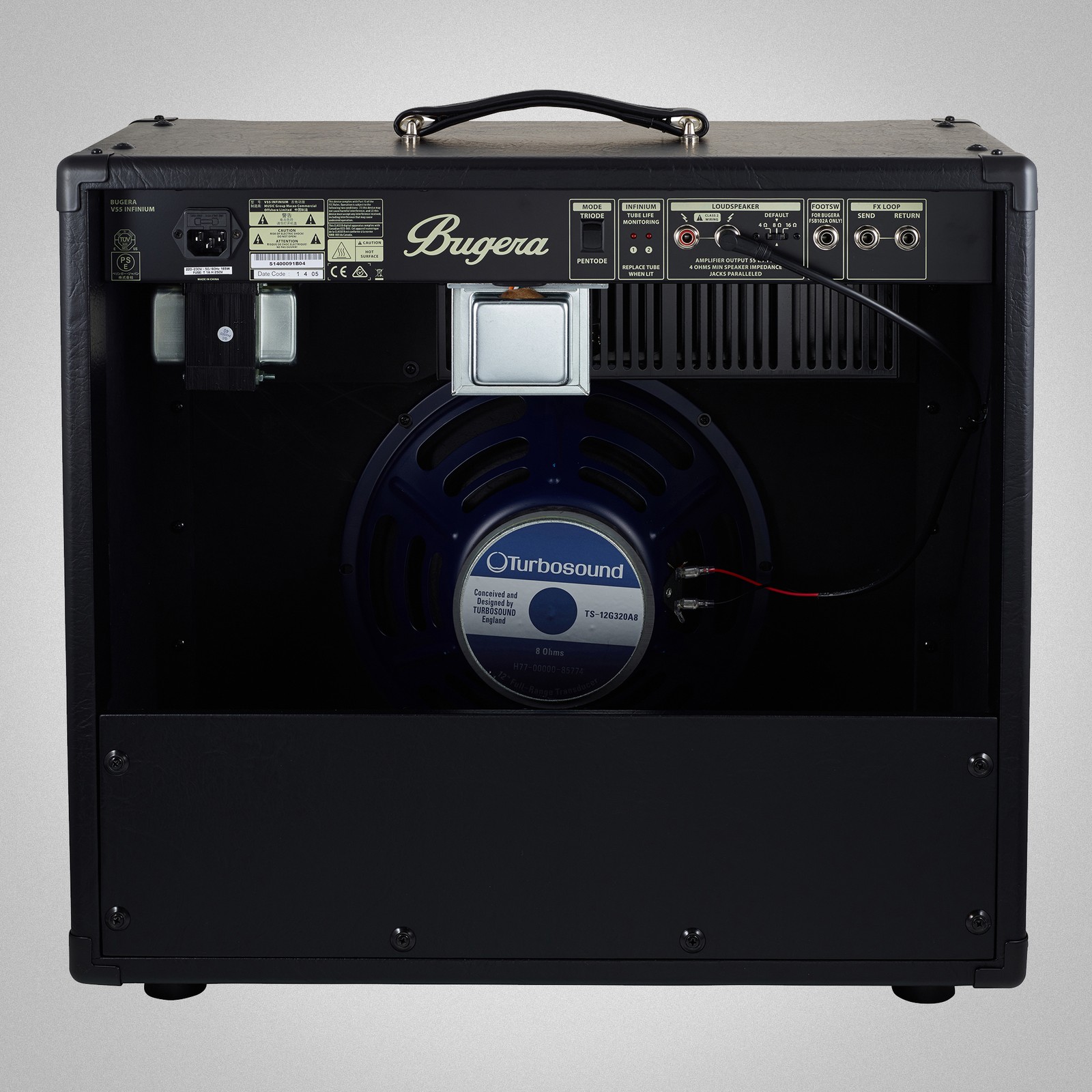 Bugera V55 Infinium, Rückseite