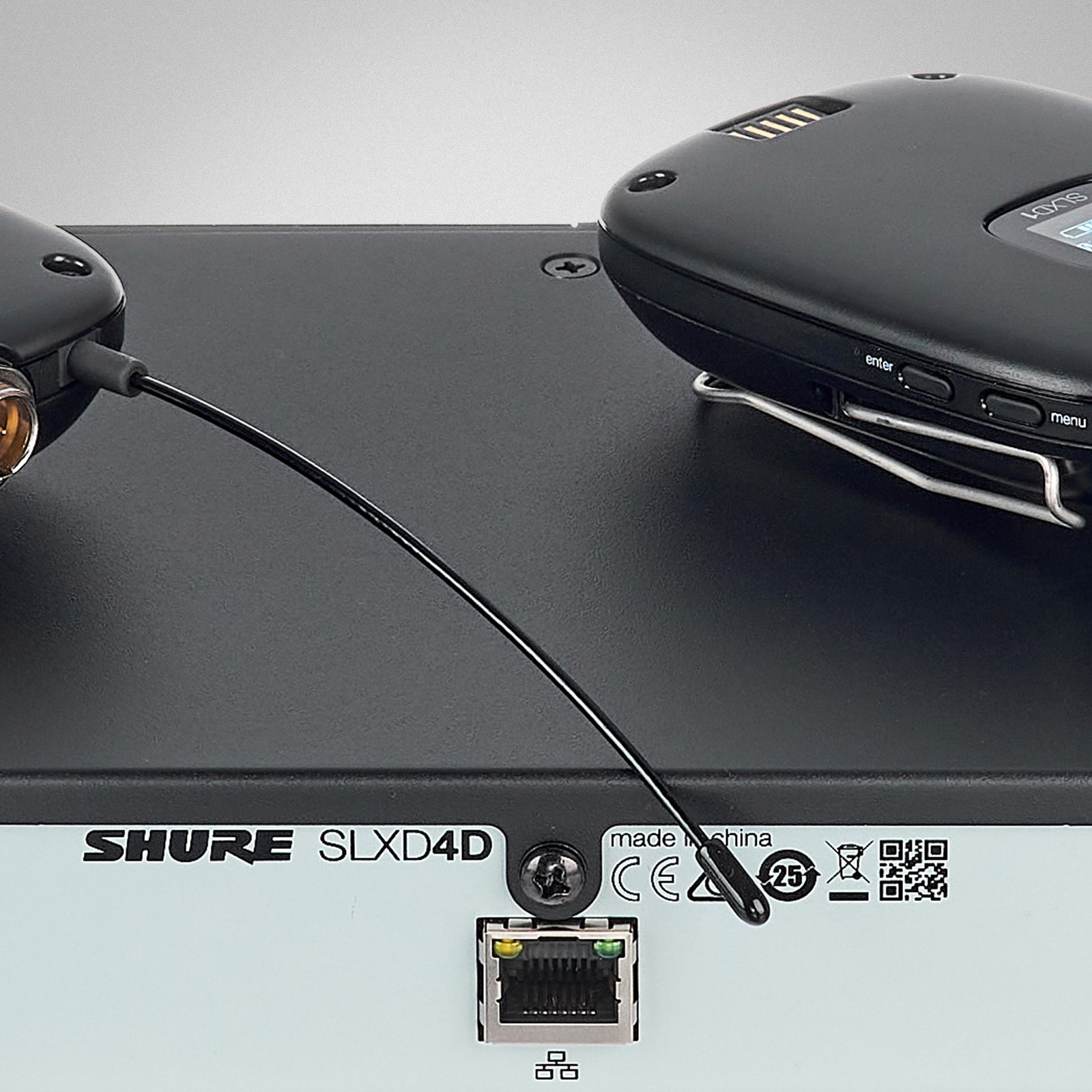 Shure SLXD14DE S50, Detail Rückseite