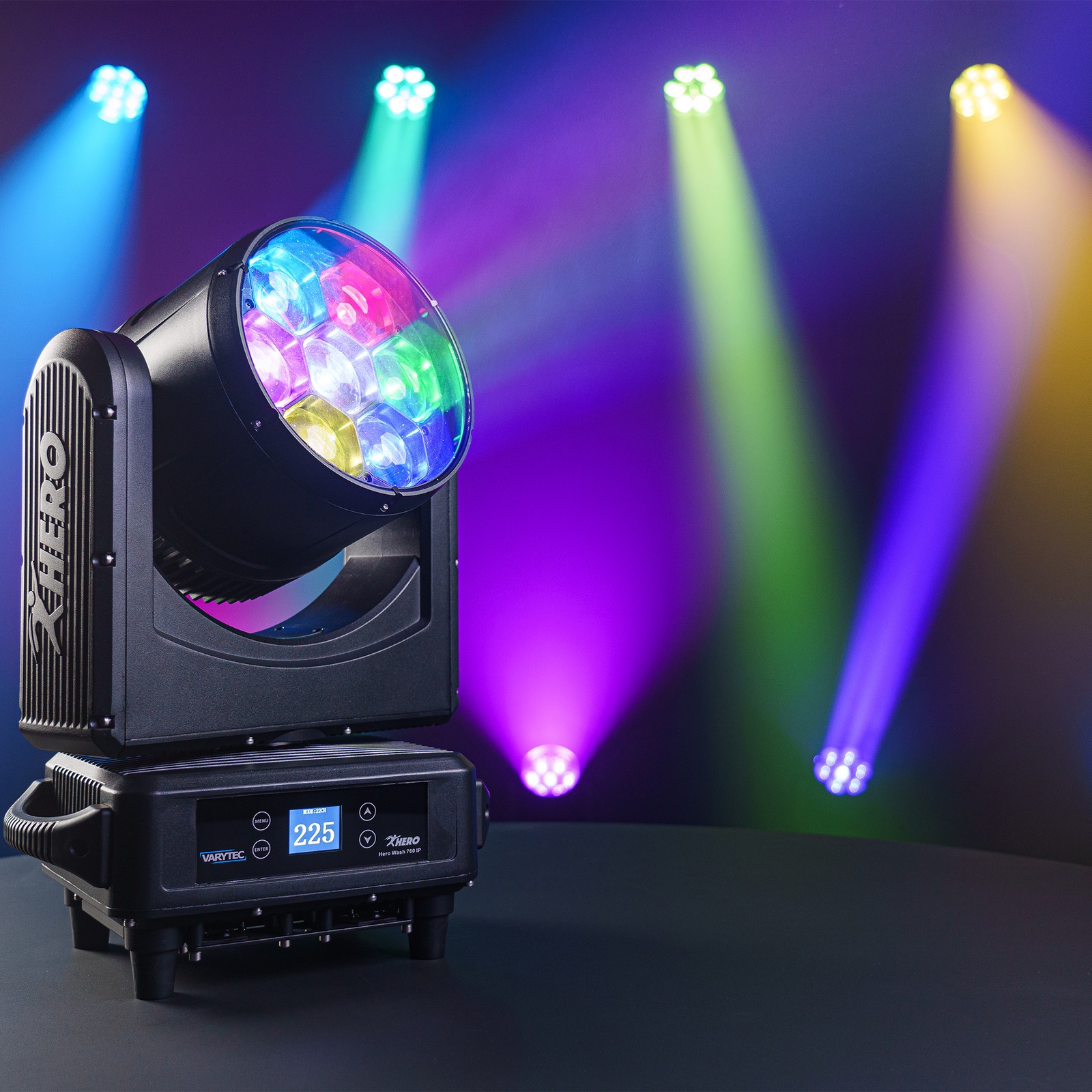 Lichtbeispiel des Varytec Hero Wash 760 IP