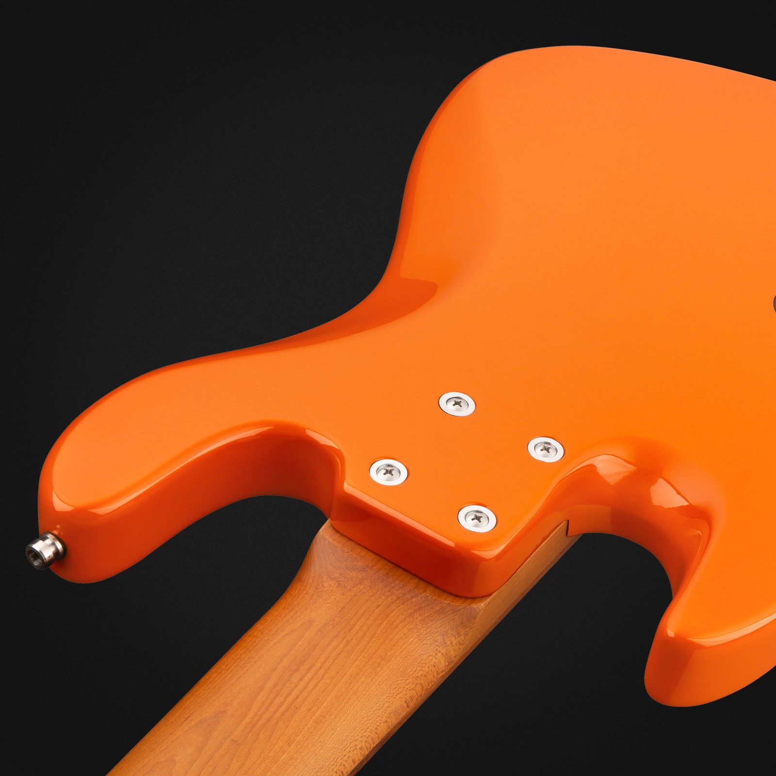 Sadowsky MetroExpress 21 Vintage JJ5 Morado Orange, five-string bass guitar, rear view