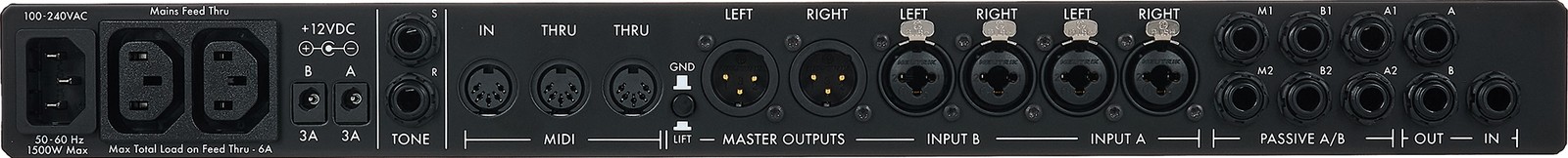 Fretronics RSW Auto Redundancy System, rear view with sockets