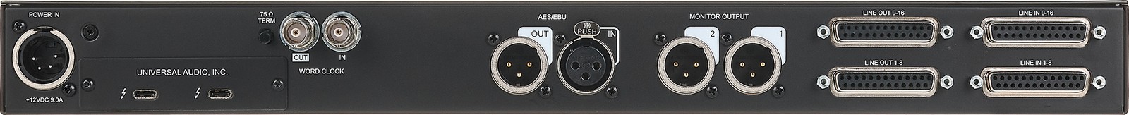 Universal Audio Apollo x16 Gen2 Essentials+, Rückseite