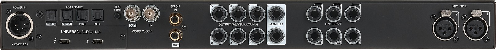 Universal Audio Apollo x6 Gen2 Essentials+, Anschlüsse