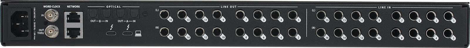 MOTU 16A (2025), Rückseite