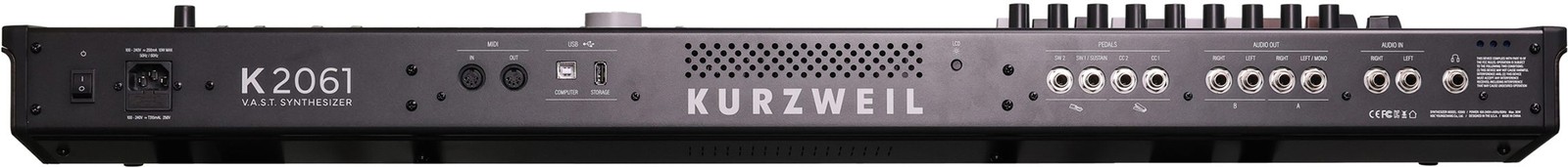 Kurzweil K2061, Rückseite