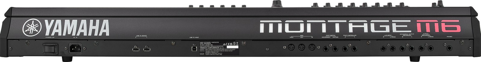 Yamaha Montage M6, Rückseite