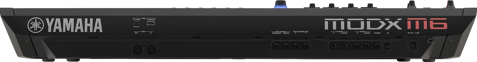 Rückseite des Yamaha MODX M6