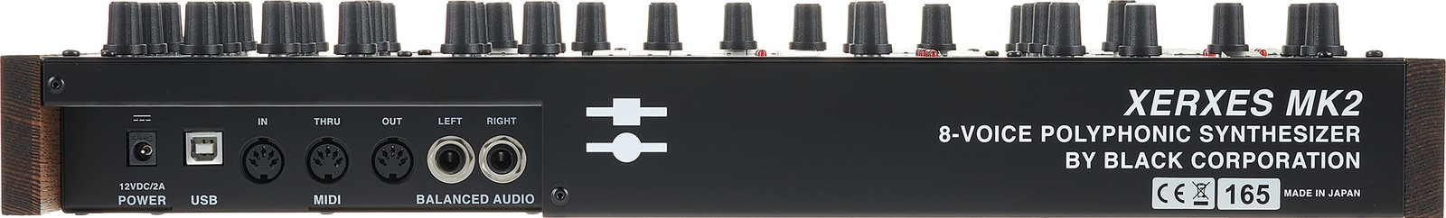 Anschlüsse auf der Rückseite des Black Corporation Xerxes MKII