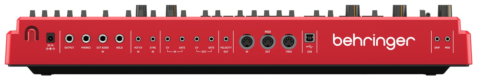 Behringer MS-1 MKII Red, Rückseite