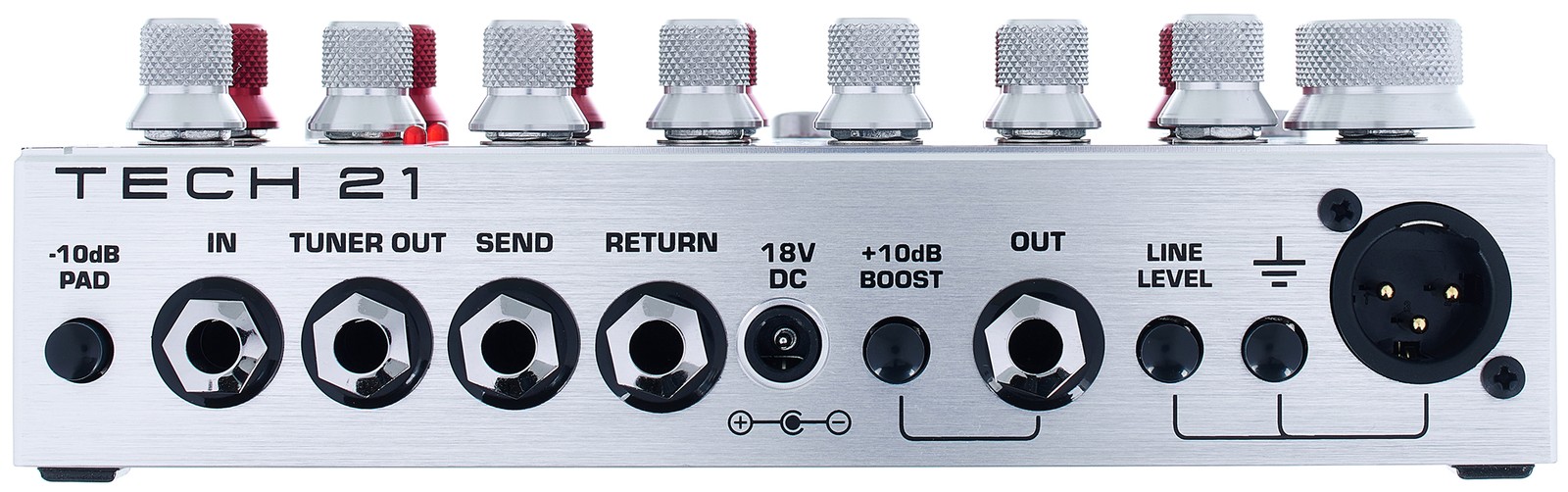 Tech 21 SansAmp XB Driver, Anschlüsse auf der Rückseite