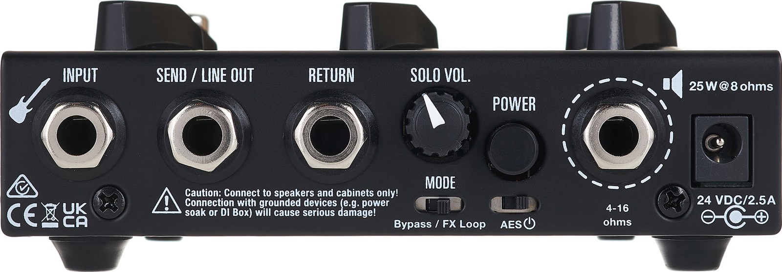 Anschlüsse auf der Rückseite des Hughes&Kettner StompMan