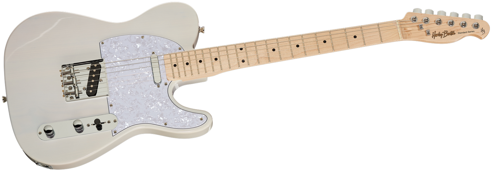 E-Gitarre Harley Benton TE-30 BE Standard Serie von vorne