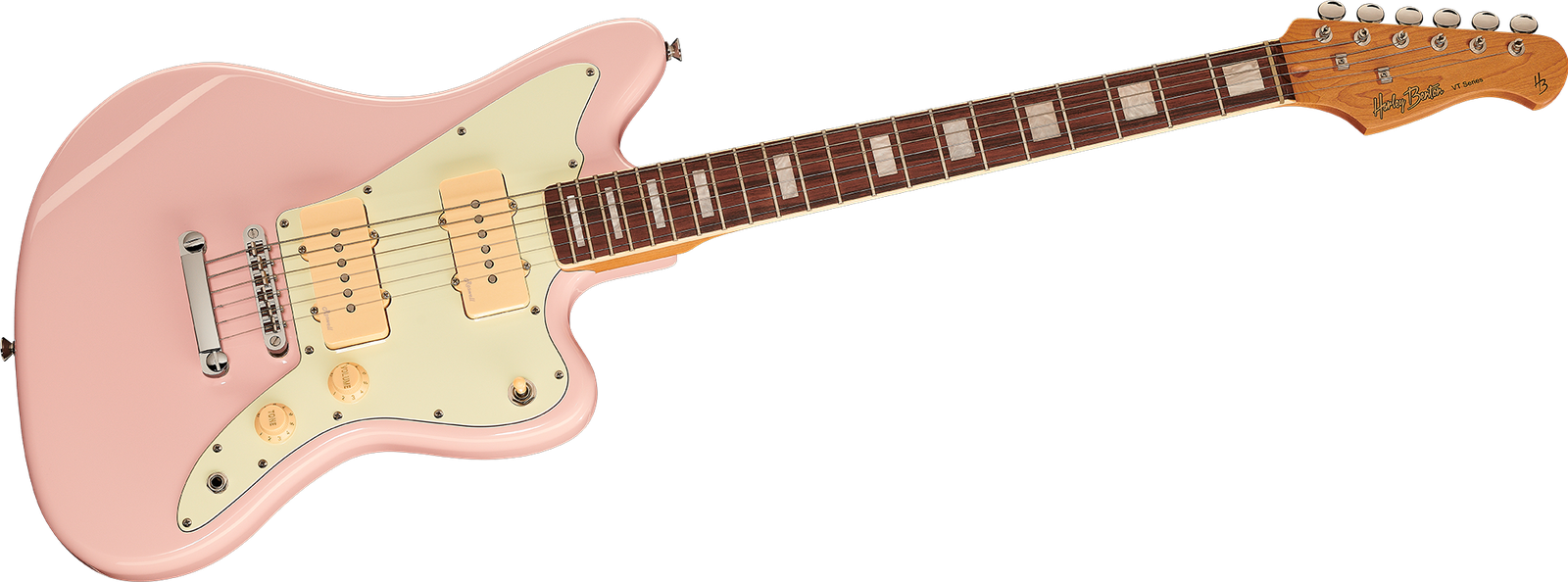 Harley Benton JA-60CC Shell Pink E-Gitarre