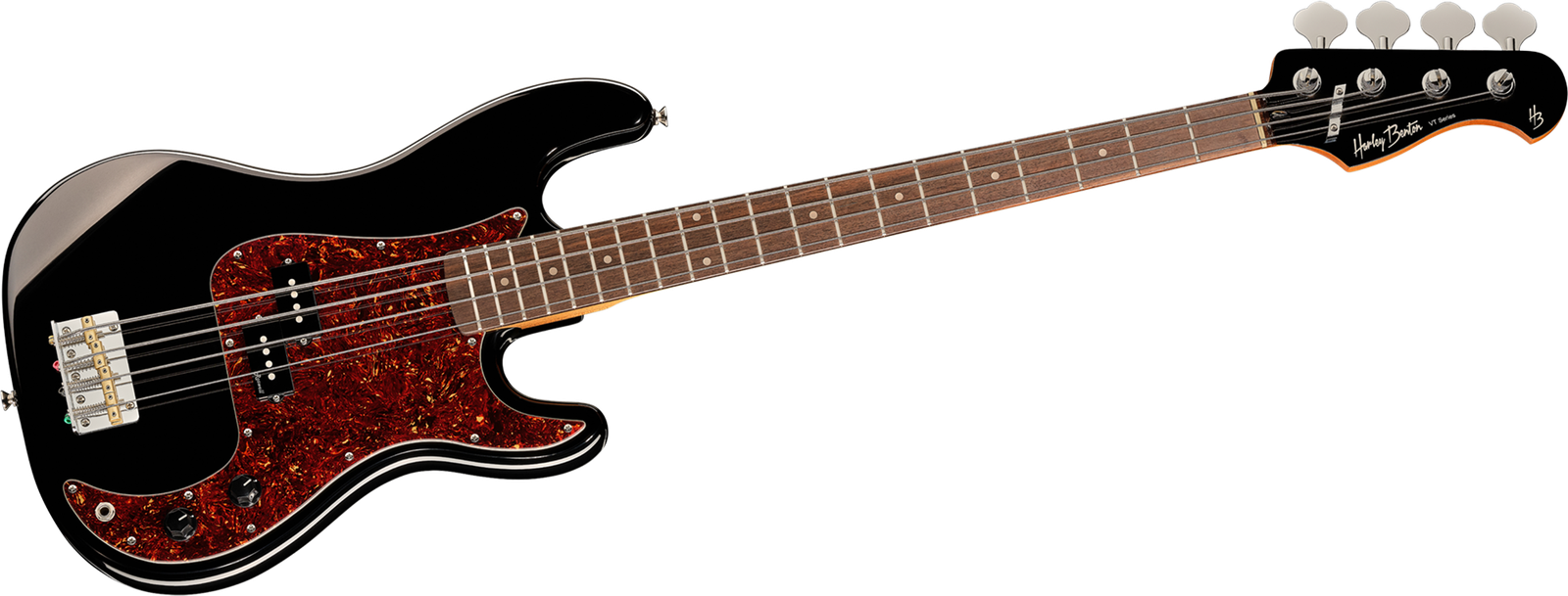 E-Bass Harley Benton PB-62CC Black Frontalansicht