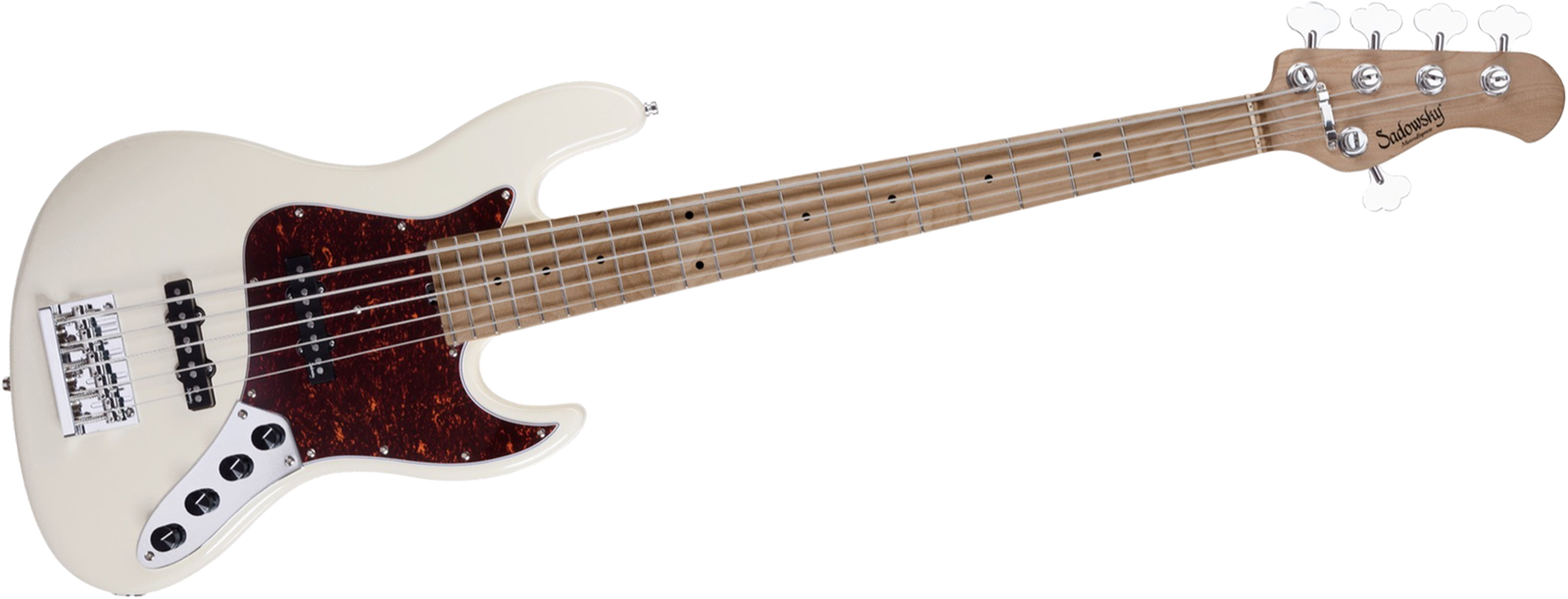 Sadowsky MetroExpress 21 Vintage JJ5 RM White, five-string bass guitar