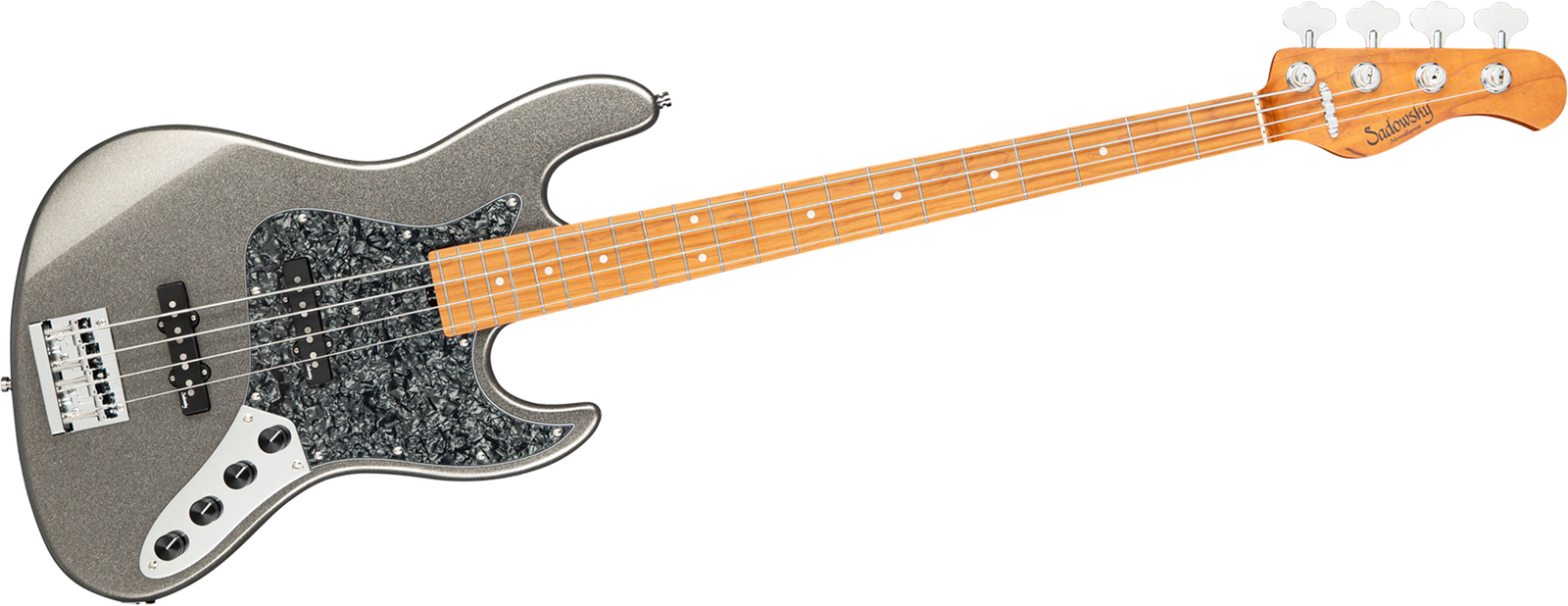 Sadowsky MetroExpress 21 Vintage JJ4 RM Silver Sparkle, electric bass guitar