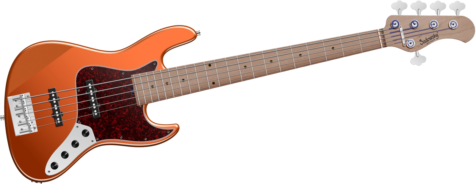Sadowsky MetroExpress 21 Vintage JJ5 RM Orange, five-string bass