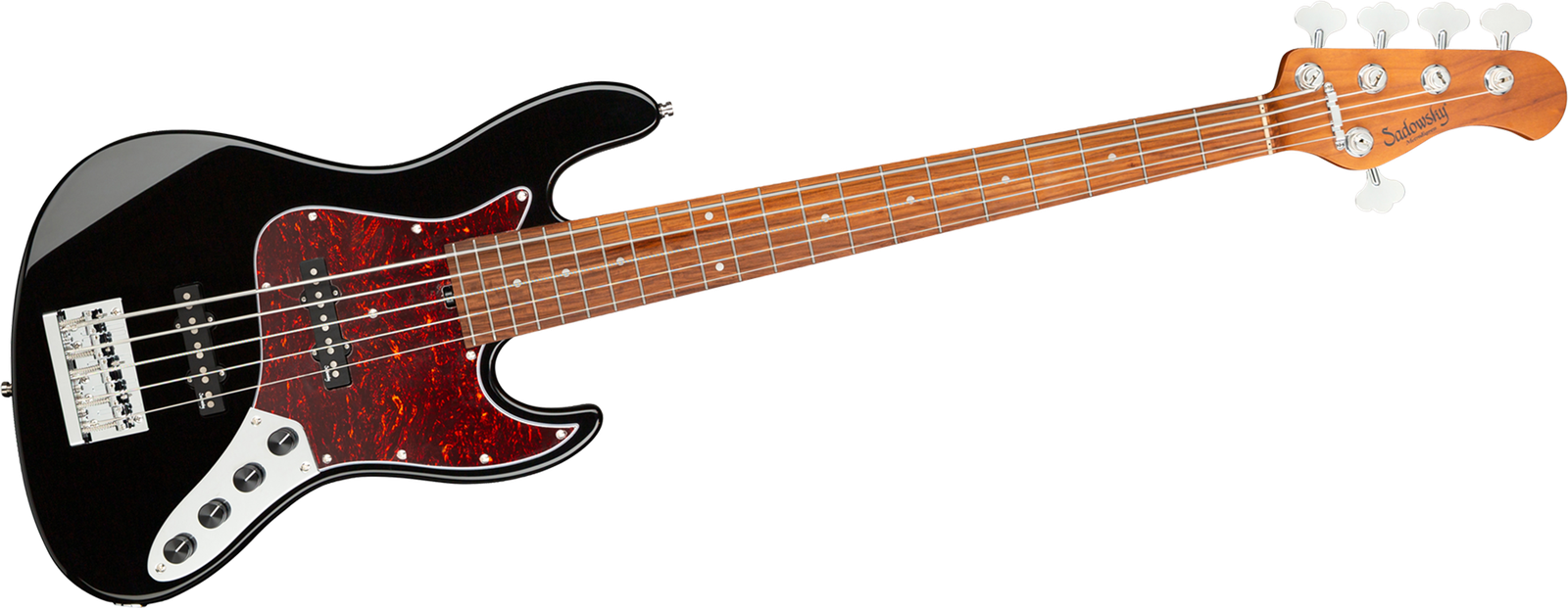 Sadowsky MetroExpress 21 Vintage JJ5 Morado Black, five-string bass guitar