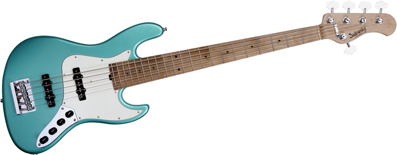 Sadowsky MetroExpress 21 Vintage JJ5 RM Sage Green, five-string bass guitar