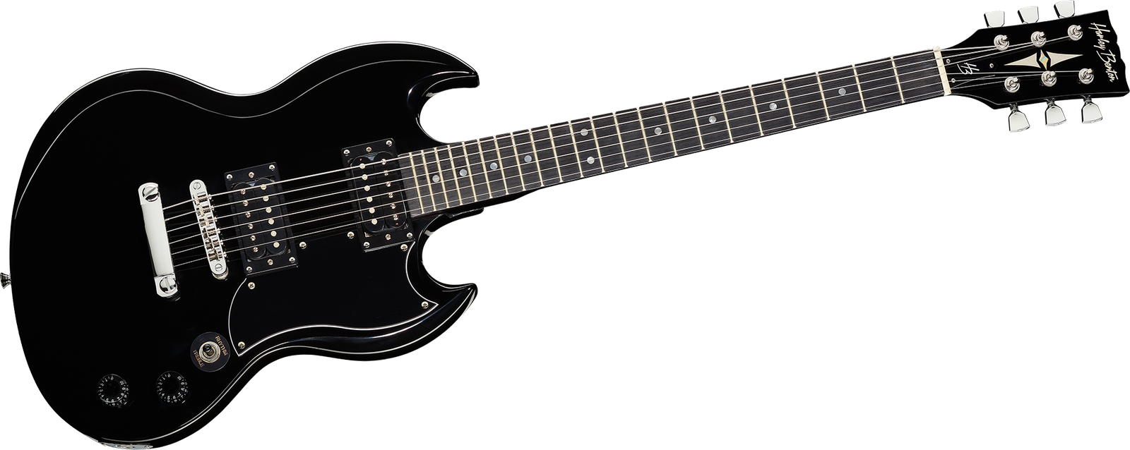 Harley Benton DC-200 BK Student Series E-Gitarre