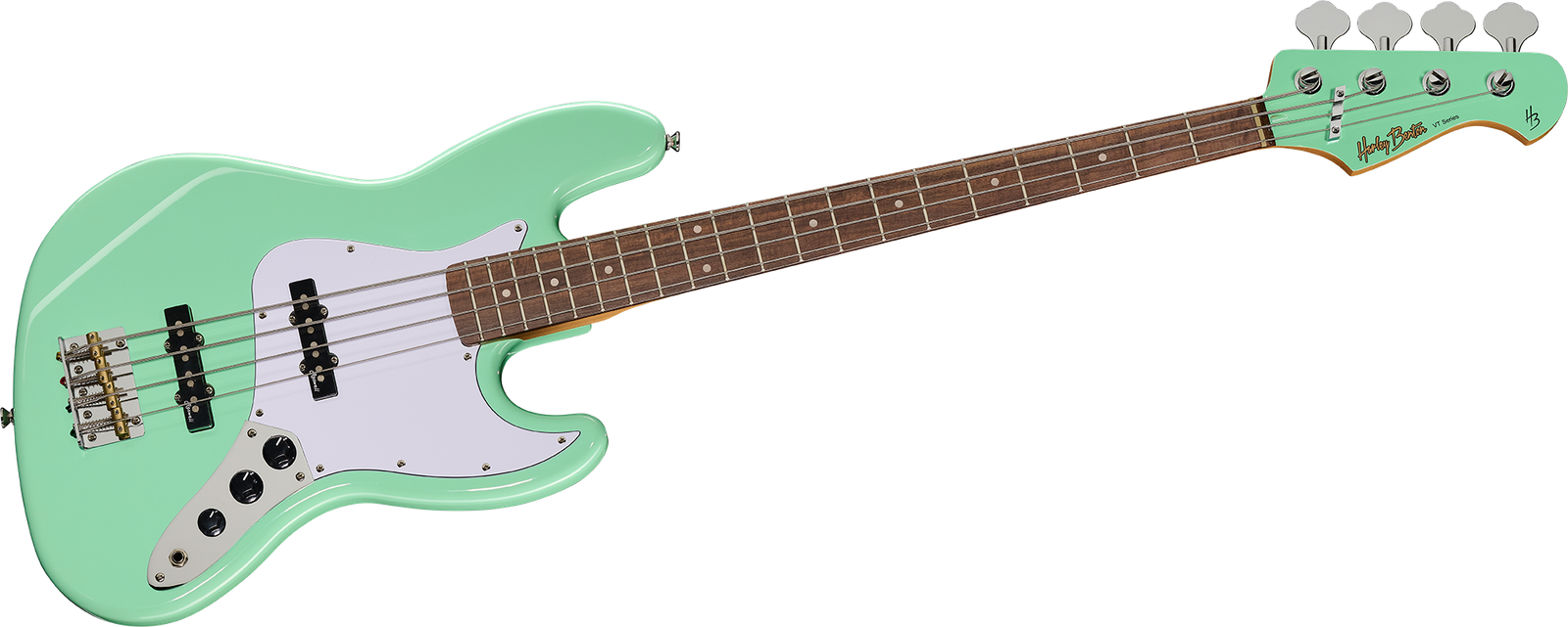 4-Saiter E-Bass Harley Benton JB-62CC SFG von vorne