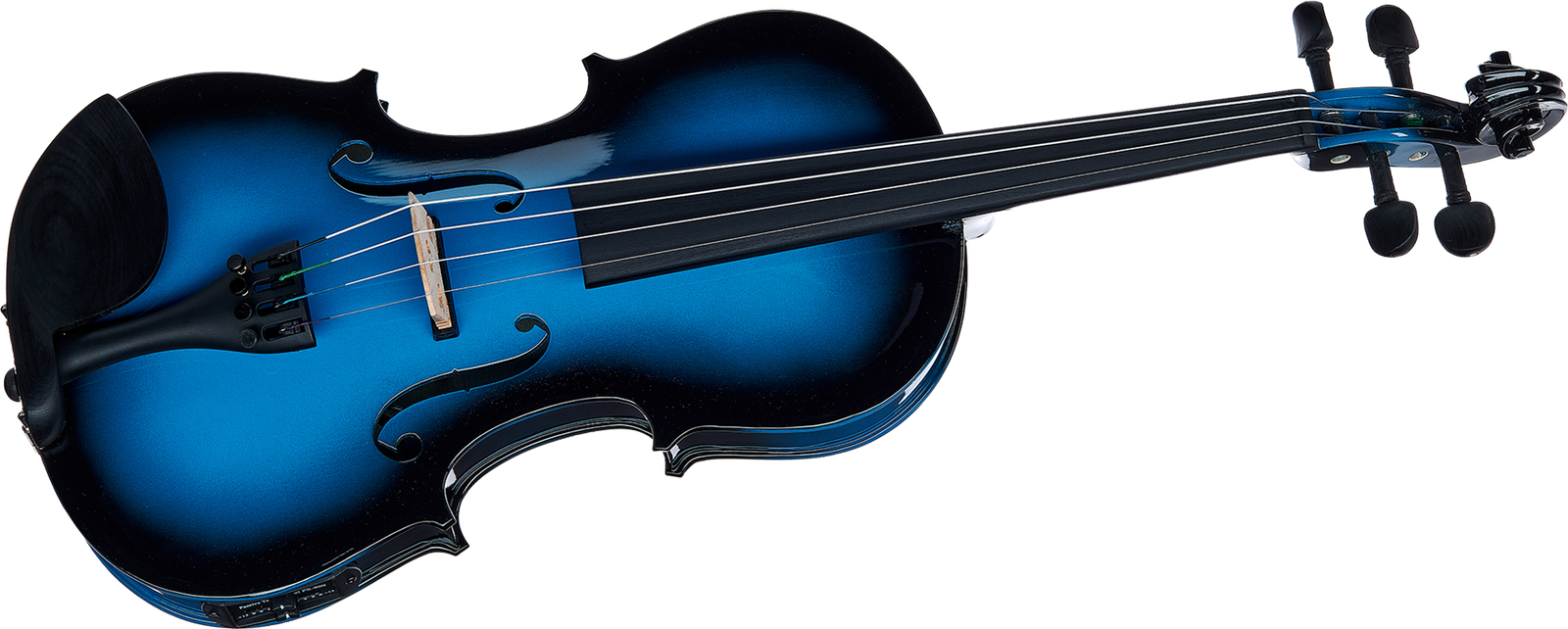 Silberne Harley Benton HBV 800SBB Acoustic-Electric Geige