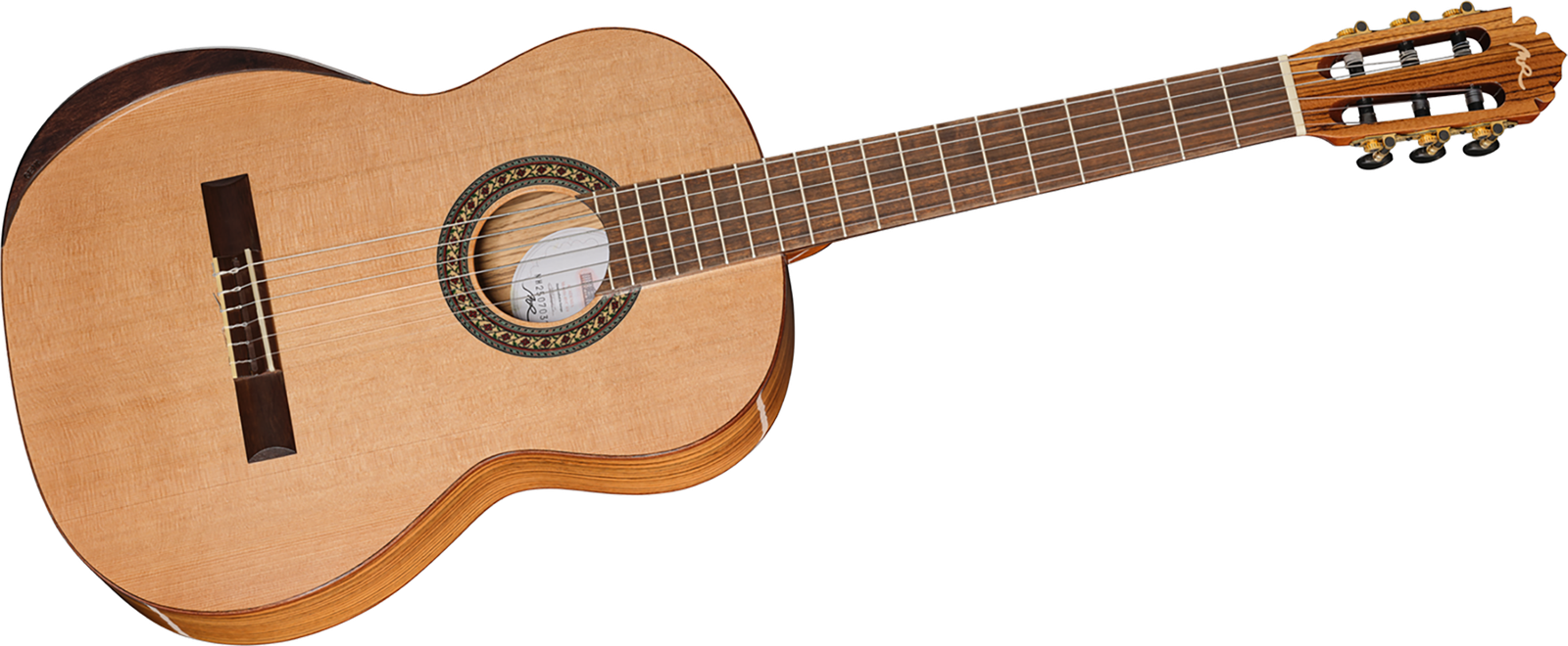 Frontansicht der Konzertgitarre Manuel Rodriguez 40-C Cedar Zebrano