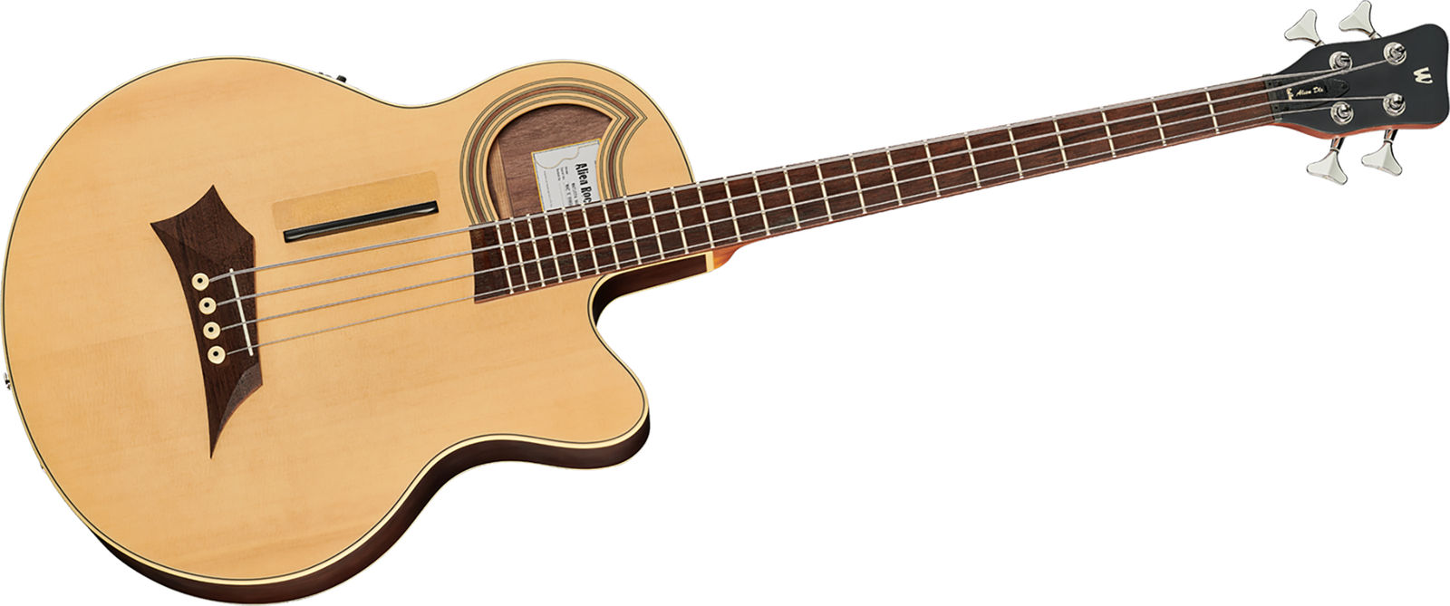 Warwick Alien Deluxe 4 Hybrid Thinline, acoustic bass