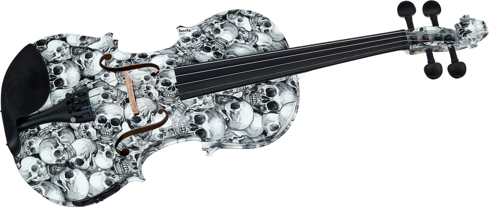 Silberne Harley Benton HBV 800SKL Acoustic-Electric Geige