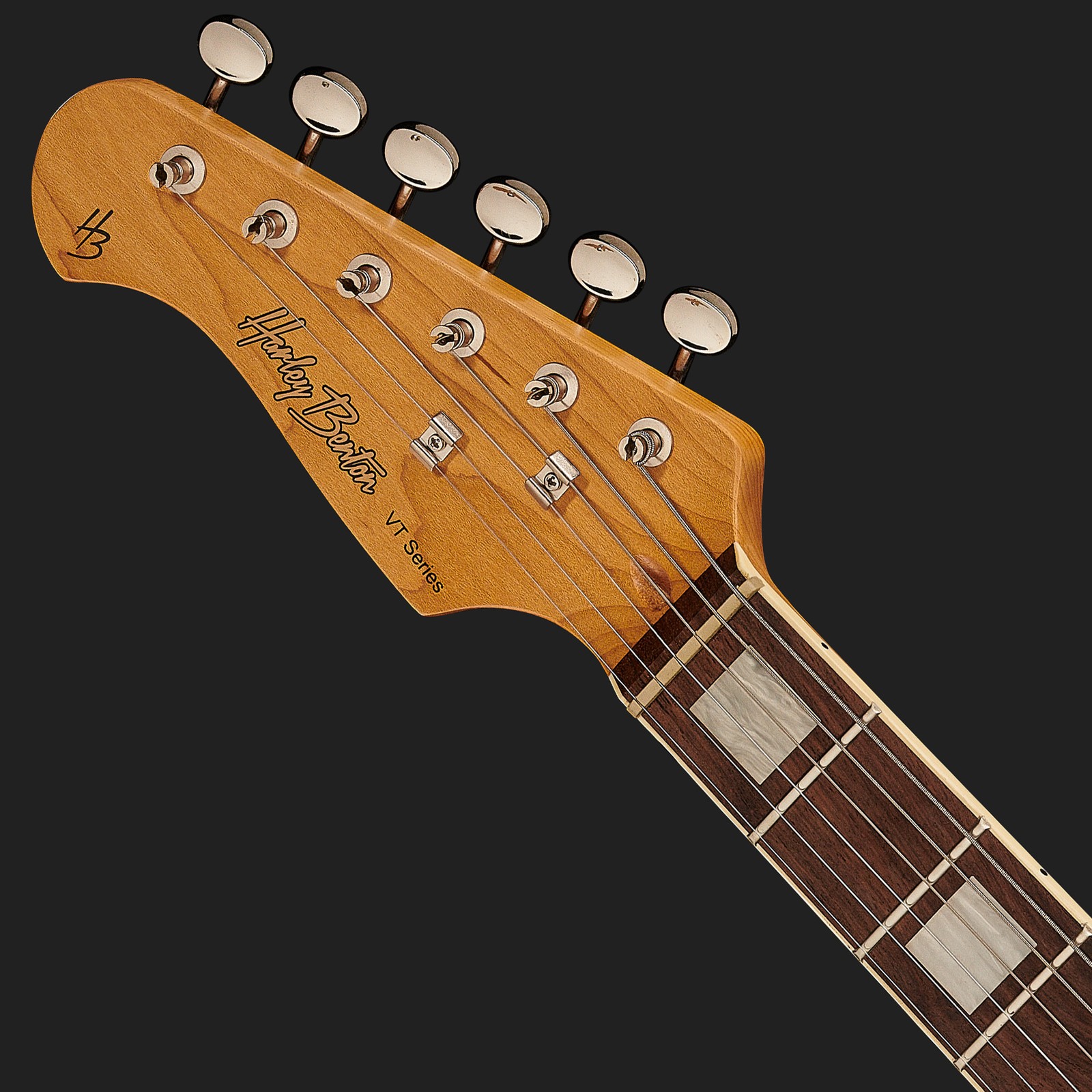 Harley Benton Linkshänder E-Gitarre Kopfplatte