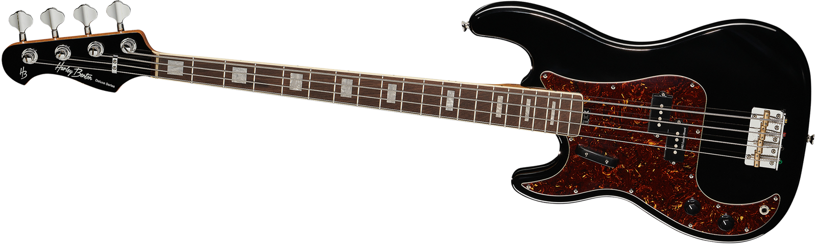 Harley Benton MV-4P LH Black