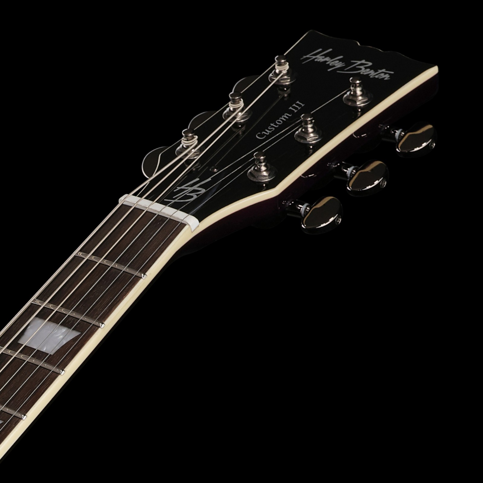 Harley Benton SC-Custom III Purple Burst Kopfplatte