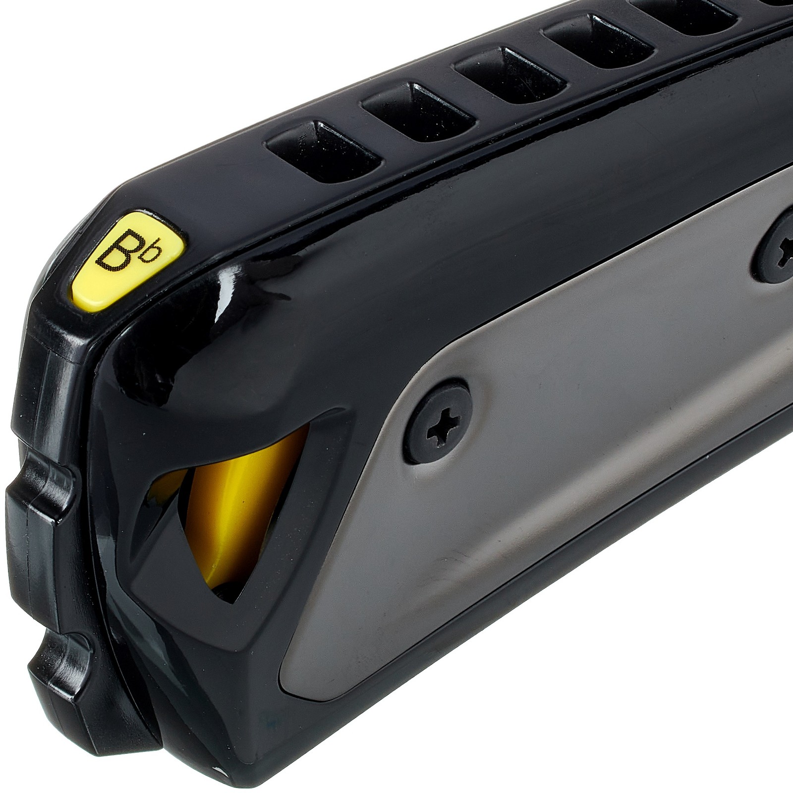 Mundharmonika Yonberg schwarz mit Anzeige der Stimmung