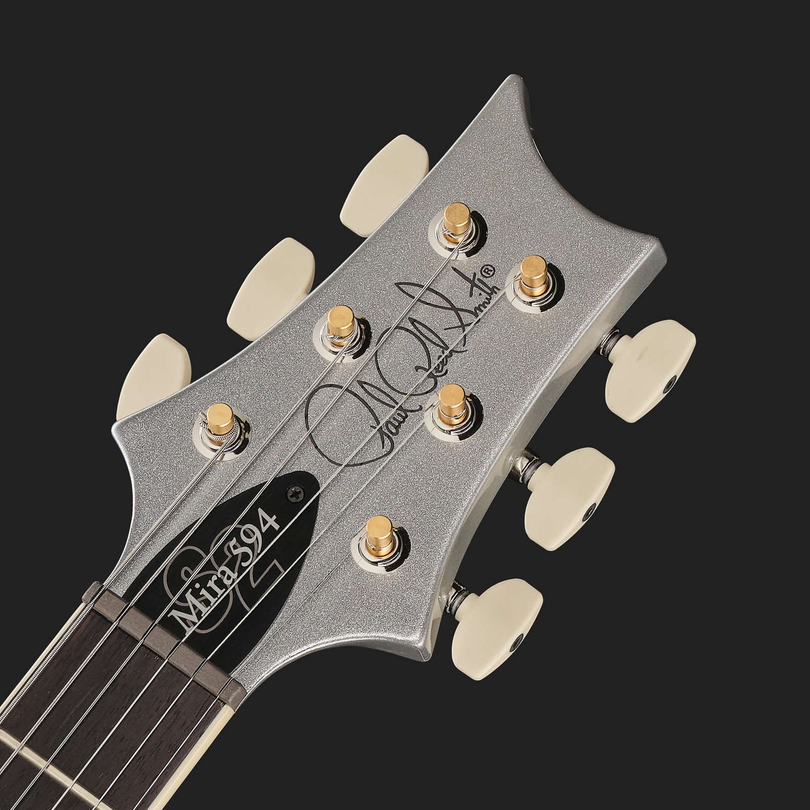 Kopfplatte der PRS S2 Mira 594 Platinum Metallic