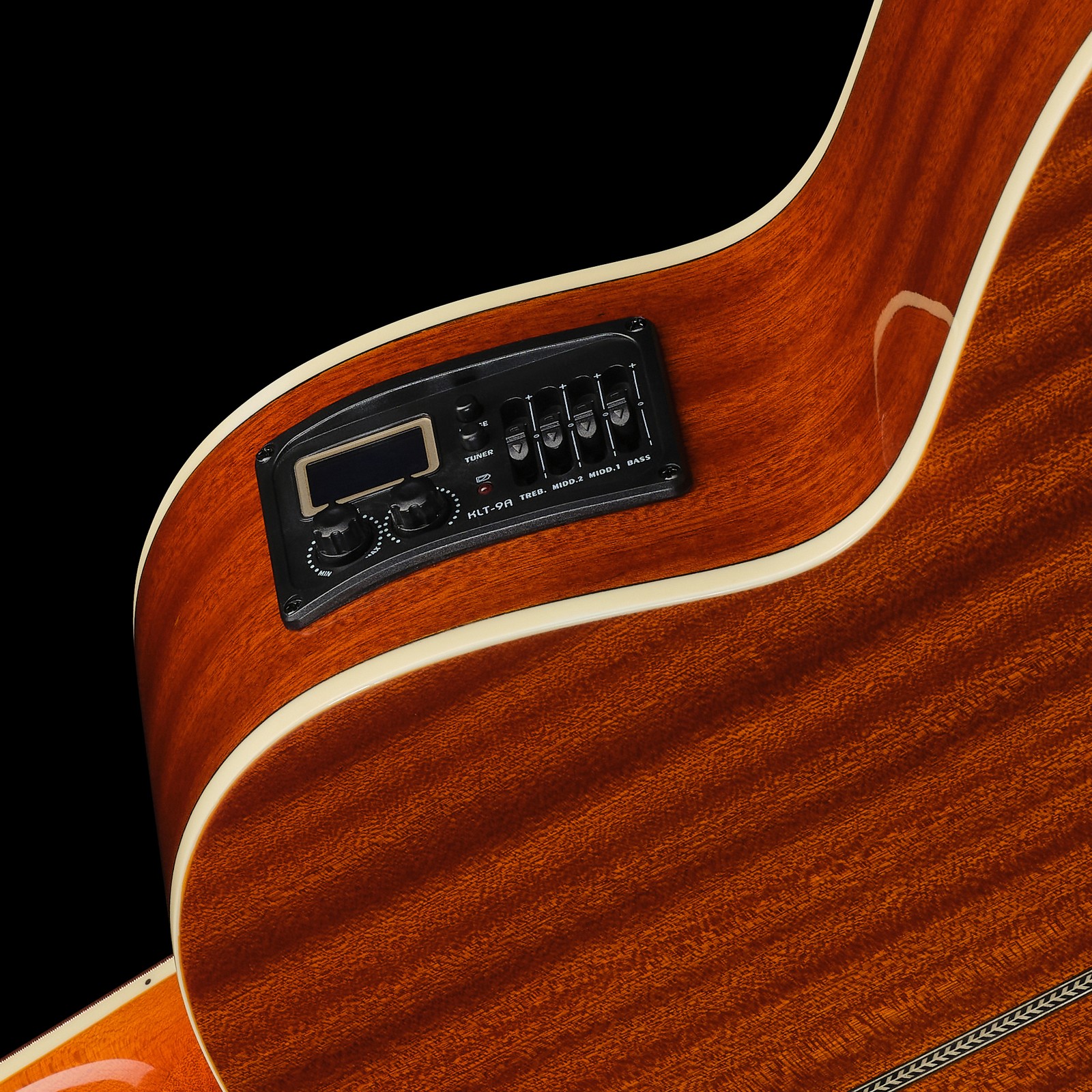 Preamp in der Zarge des Harley Benton B-35