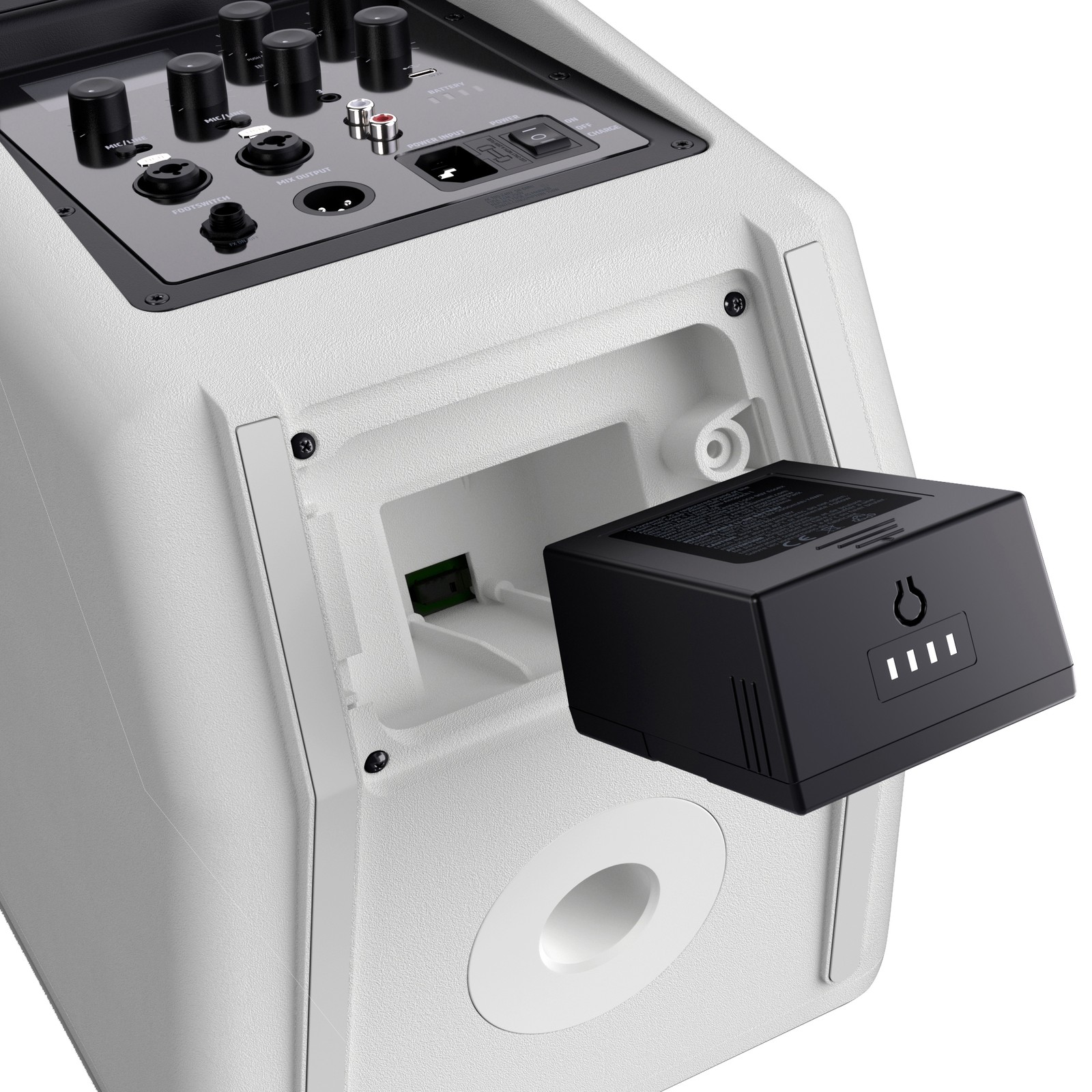 Detail des LD Systems ANNY 8 White Bluetooth-Lautsprechers