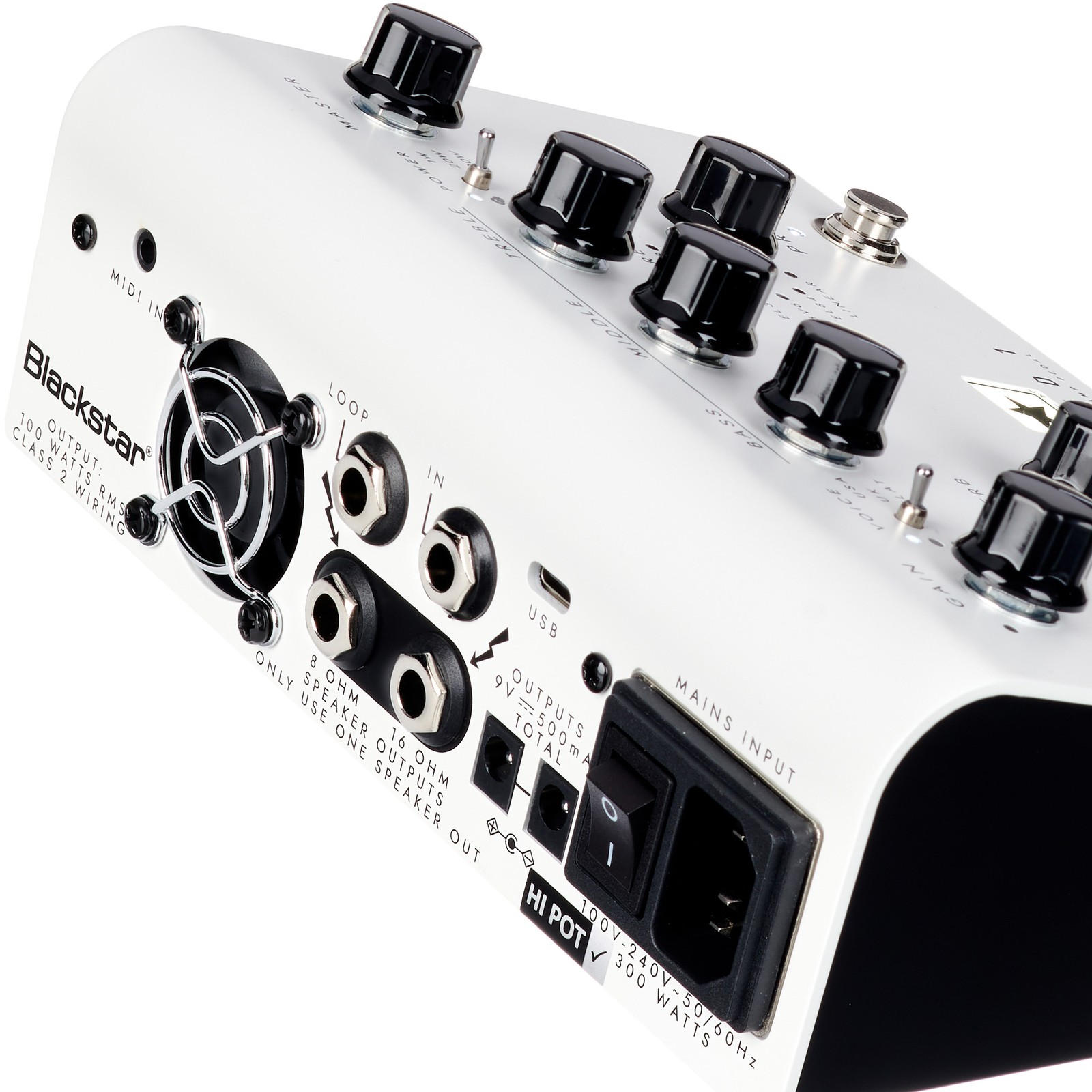 Anschlüsse auf der Rückseite des Blackstar Dept. 10 Amped 1