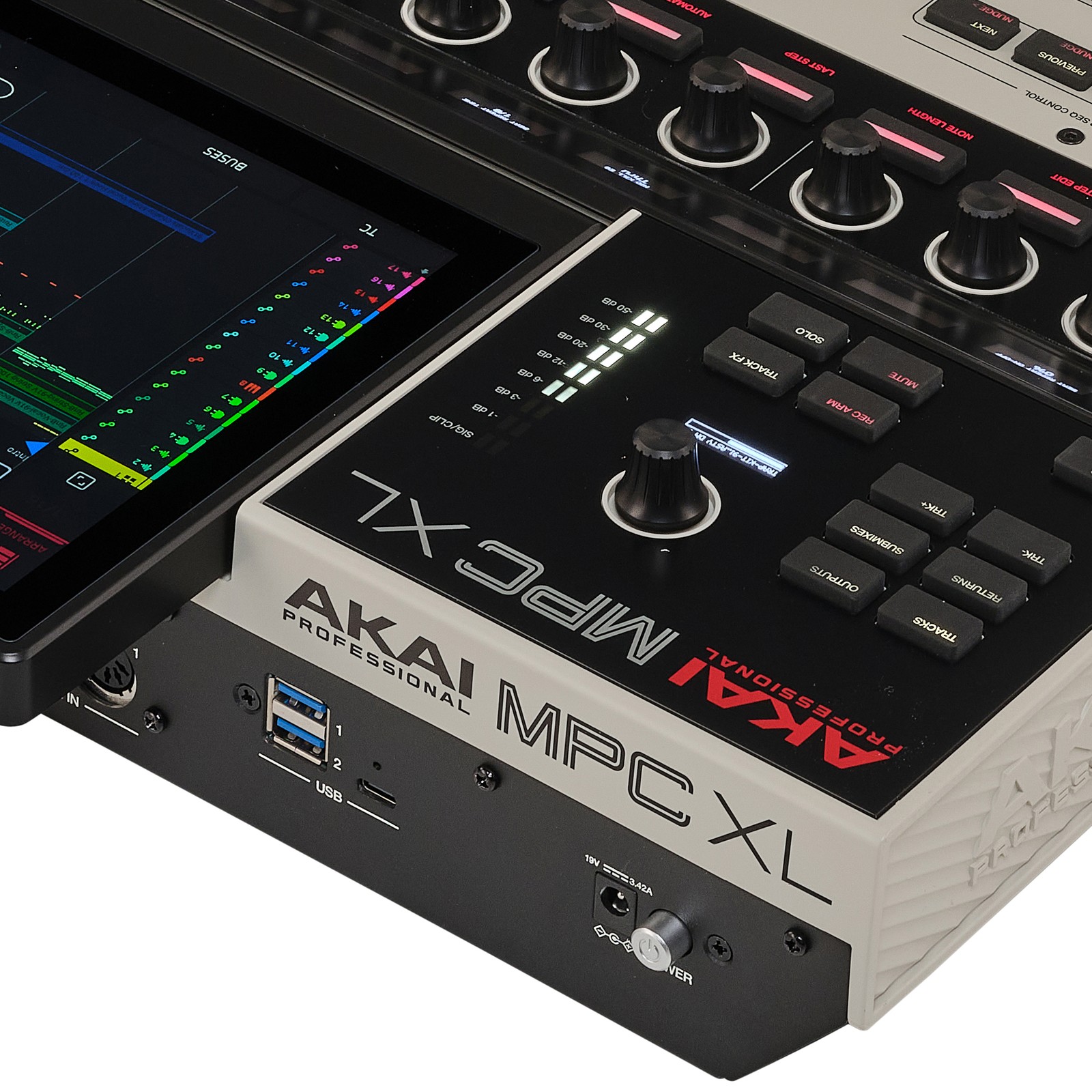 Bedienelemente des AKAI Professional MPC XL