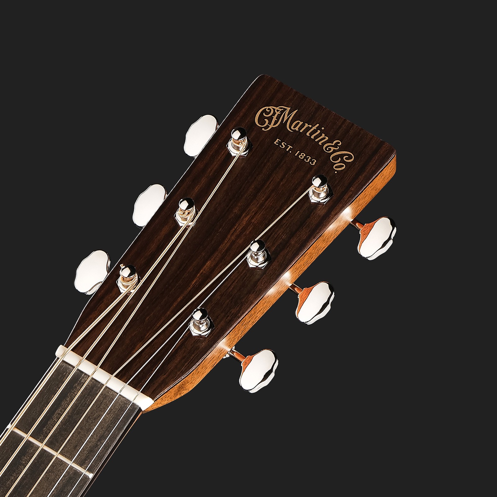 Kopfplatte der Martin Guitar HD28 Sunburst Westerngitarre